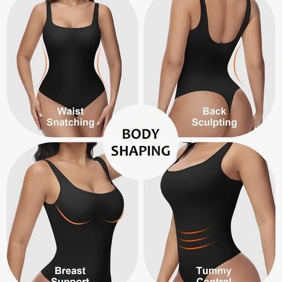 SHAPSHE Shapewear Bodysuit for Women Tummy Control Shapewear Thong - Picture 2 of 10